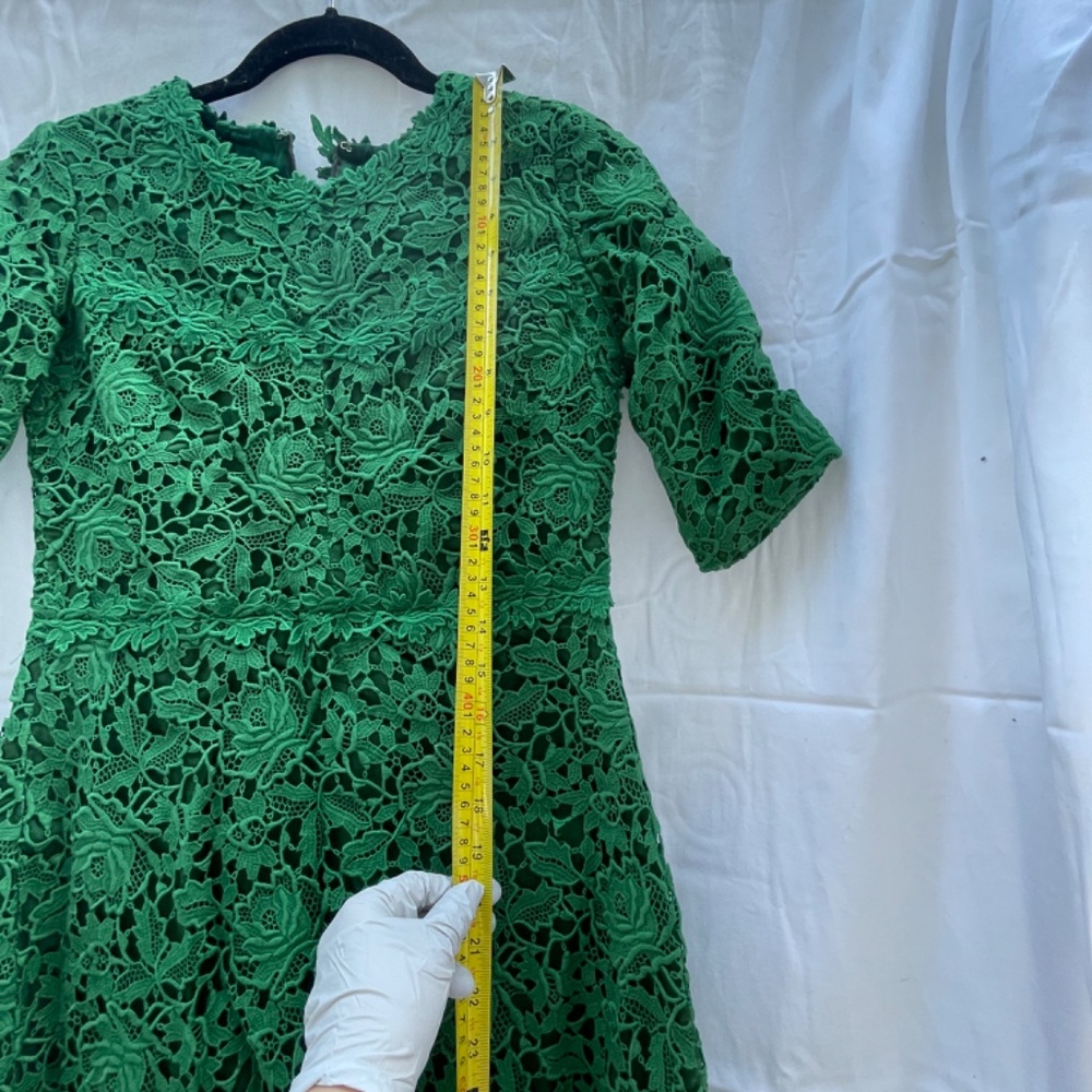 Valentino, Lace Dress, Emerald Green, XS - Picture 11 of 16